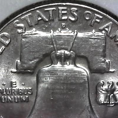 1962-D Franklin Silver Half Dollar Great Luster Possible AU