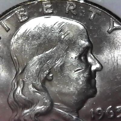 1963-D Franklin Silver Half Dollar VF or Higher
