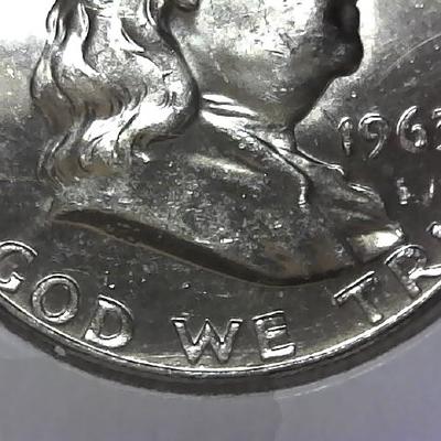 1963-D Franklin Silver Half Dollar VF or Higher
