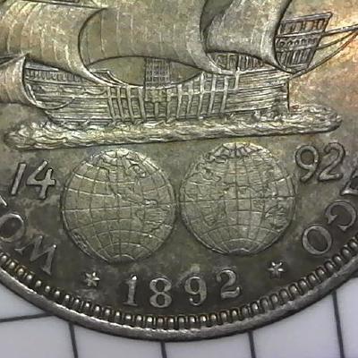 1892 Columbian Exposition Chicago World's Fair Commemorative Silver Half Dollar Gradable