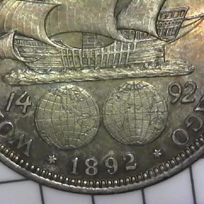 1892 Columbian Exposition Chicago World's Fair Commemorative Silver Half Dollar Gradable