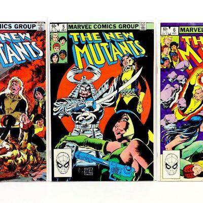 NEW MUTANTS #4 #5 #6 Bronze Age Comic Book Set 1983 Marvel Comics - High Grade