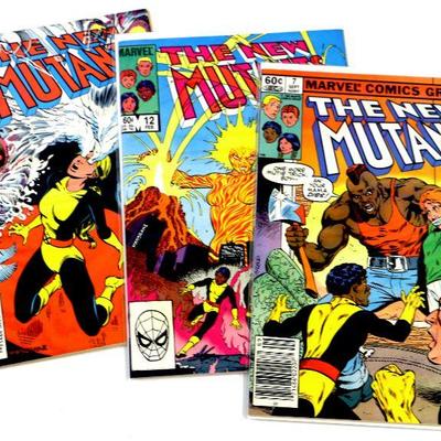 NEW MUTANTS #7 #12 #15 Bronze Age Comic Book Set 1983/84 Marvel Comics - High Grade