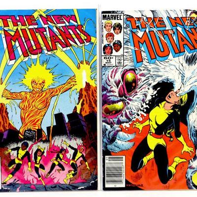 NEW MUTANTS #7 #12 #15 Bronze Age Comic Book Set 1983/84 Marvel Comics - High Grade