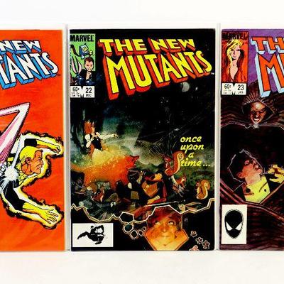 NEW MUTANTS #17 #22 #23 Copper Age Comic Book Set 1984/85 Marvel Comics - High Grade