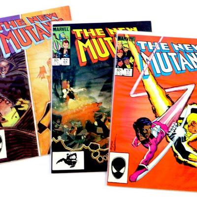 NEW MUTANTS #17 #22 #23 Copper Age Comic Book Set 1984/85 Marvel Comics - High Grade