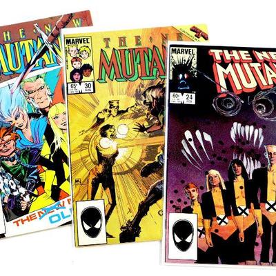 NEW MUTANTS #24 #30 #32 Copper Age Comic Book Set 1985 Marvel Comics - High Grade