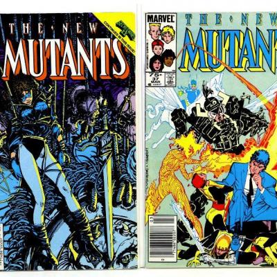NEW MUTANTS #33 #36 #37 Copper Age Comic Book Set 1985/86 Marvel Comics - High Grade