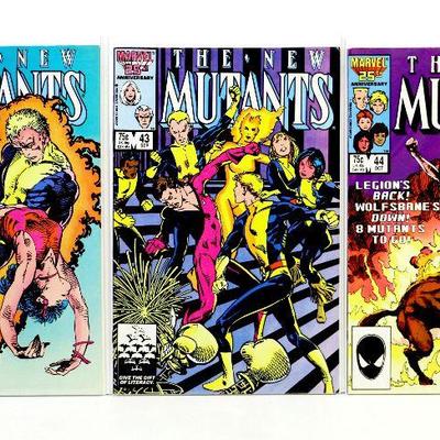 NEW MUTANTS #42 #43 #44 Copper Age Comic Book Set 1986 Marvel Comics - High Grade