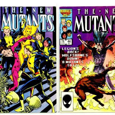 NEW MUTANTS #42 #43 #44 Copper Age Comic Book Set 1986 Marvel Comics - High Grade