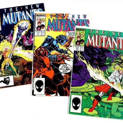 NEW MUTANTS #52 #53 #54 Copper Age Comic Book Set 1987 Marvel Comics - High Grade