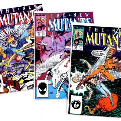 NEW MUTANTS #55 #56 #57 Copper Age Comic Book Set 1987 Marvel Comics - High Grade