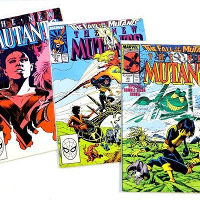 NEW MUTANTS #60 #61 #62 Copper Age Comic Book Set 1988 Marvel Comics - High Grade