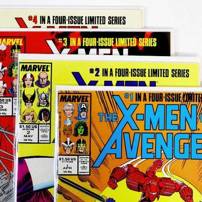 X-MEN vs. AVENGERS #1 #2 #3 #4 COMPLETE MINI SERIES 1987 Marvel Comics NM