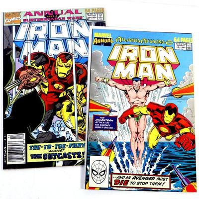IRON MAN ANNUAL #10 #12 High Grade Comic Books Set 1989-91 Marvel Comics NM