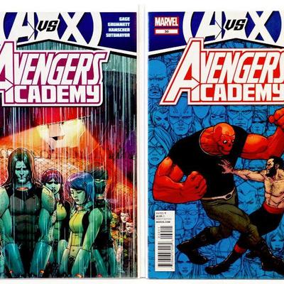 AVENGERS ACADEMY #29-33 Avengers vs. X-MEN Full Title Run 5 Comic Books Set 2012 Marvel Comics