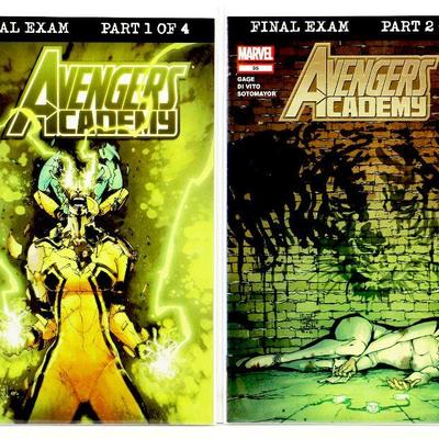 AVENGERS ACADEMY #34 #35 #36 #37 Final Exam FULL Story 4 Comic Books Set 2012 Marvel Comics NM