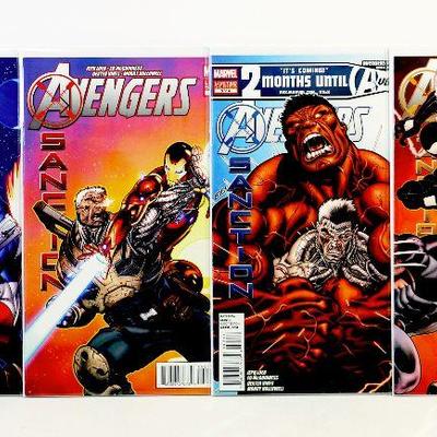 AVENGERS SANCTION #1 #2 #3 #4 COMPLETE Mini Series 4 Comic Books Set 2012 Marvel Comics NM
