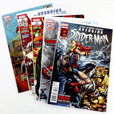 AVENGING SPIDER-MAN #3 #5 #7 #8 #11 High Grade Comic Books Set 2012 Marvel Comics NM