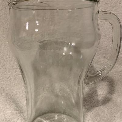 Vintage Clear Coke 2 Quart Pitcher (It is totally clear, which is hard to find) - NEW