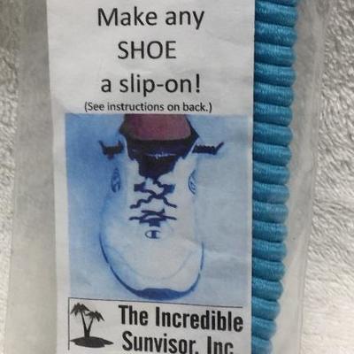 NO-TIE Shoelaces (Make any shoe a slip=on)  See second photo for instructions) - NEW