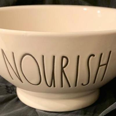 Rae Dunn NOURISH Cereal / Soup Bowl - NEW