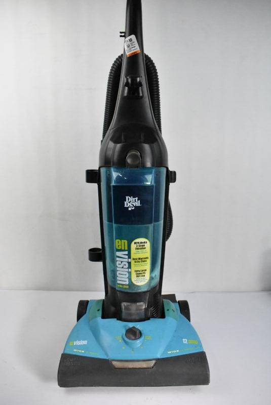 Dirt Devil EnVision Wide Glide Vacuum, Blue & Black Works