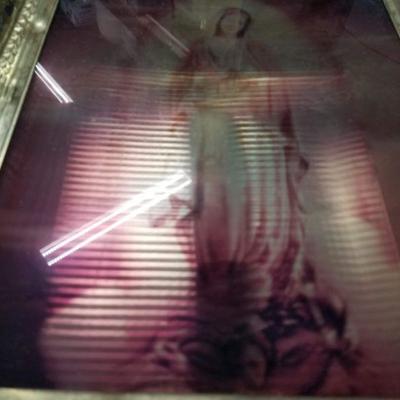 Light-up Shadow Box Picture of Mary