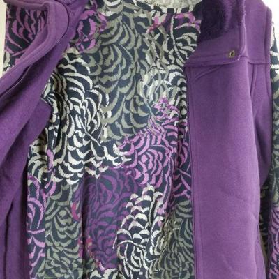 Women's Medium Purple Long Sleeve Shirt & Vest Combo, Crofts & Barrow