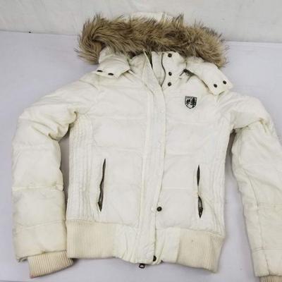 Women's Small Down Coat, American Eagle Outfitters, Off White