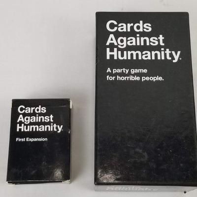 Cards Against Humanity Card Game + First Expansion - Complete