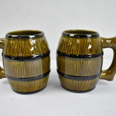 2 Whisky Barrel Mugs