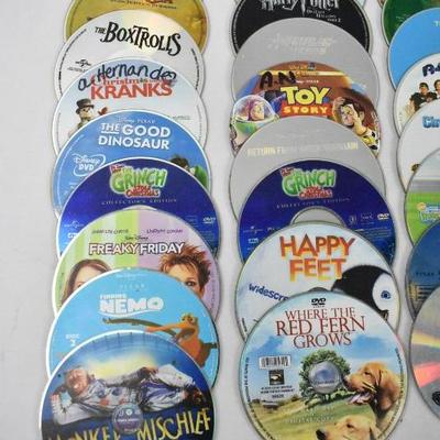 39 Kids Movies on DVD - No Cases