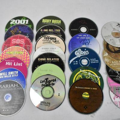 25 Music CDs - No Cases