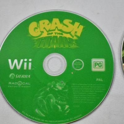 6 WIi Video Games: Crash -to- Zumba