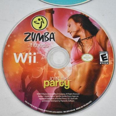 6 WIi Video Games: Crash -to- Zumba
