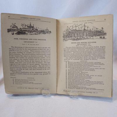 1893 Chicago World's Fair Guide Book
