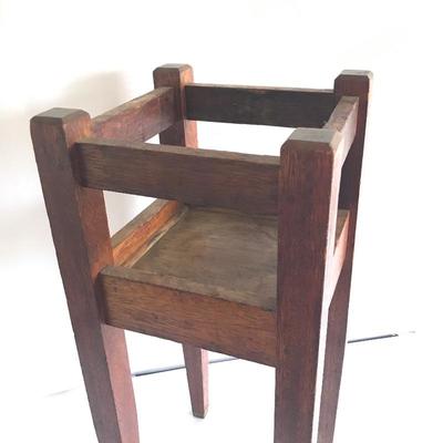 Lot 30- Arts & Crafts Wooden Plant Stand