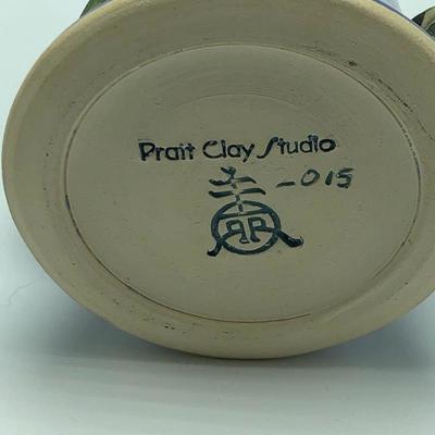 Lot 57- Pratt Studios Frog Vase