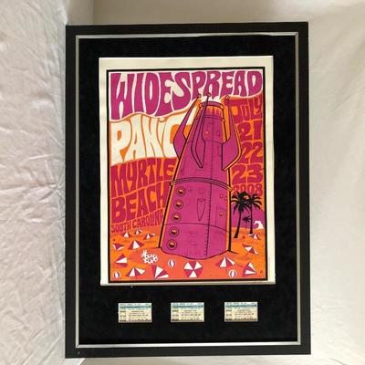 Lot 61- Two Framed Widespread Panic Concert Posters