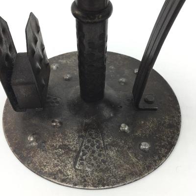 Lot 65 - Three Metal Candleholders 