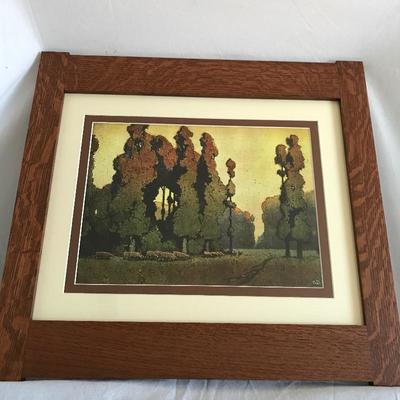 Lot 90 - Arts & Crafts Frame and Print Offset Reproduction