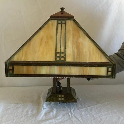 Lot 100- Arroyo Craftsman Mission Style Ceiling Lamp