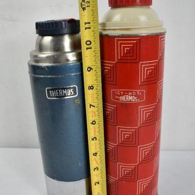 2 Thermos Hot/Cold Drink Holders - Vintage