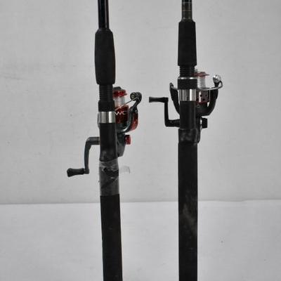 2 Fishing Poles: Shakespeare Worm Gear & Eliminator Graphite Shakespeare