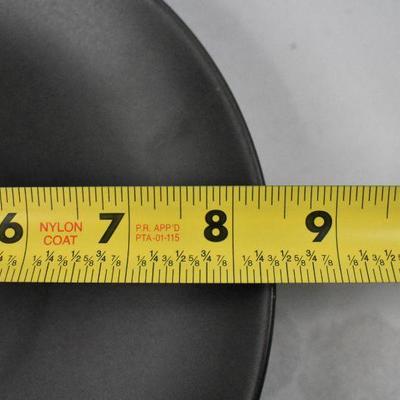 10 Piece Black & White Dishes: 2 Small Platters, 3 Small Plates, and 5 Bowls