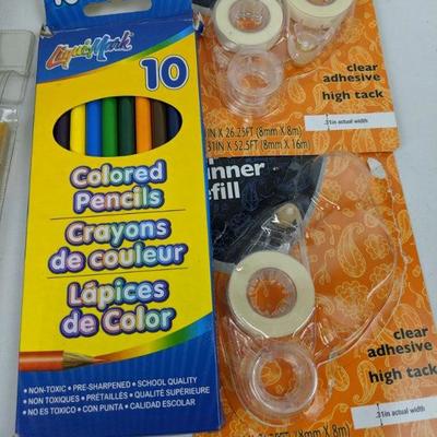 17 Piece Craft Lot - Stampin Up, Crayola, Tape Runners, Glitter & More!