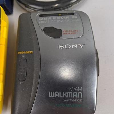 4x Portable Audio Devices - Walkman, CD Player, Radio, Sports Tape Player