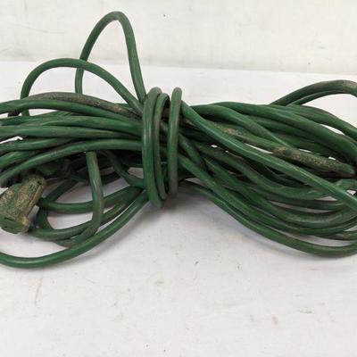 25' Green 2-Prong Extension Cord