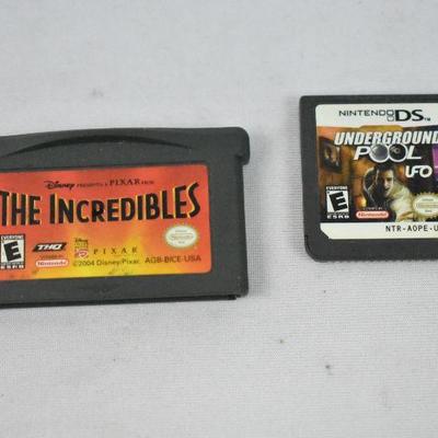 Game Boy Advance (Works), Incredibles Game, DS Game Underground Pool